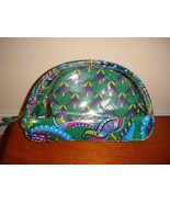 Vera Bradley Clear Cosmetic Duo Emerald Paisley  - €25,28 EUR