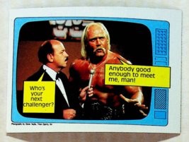 1985 Topps WWF Superstars Speak Wrestling Card #57 - Hulk Hogan - Near Mint - $11.29