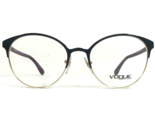 Vogue Eyeglasses Frames VO 4011 999 Green Purple Gold Round Full Rim 51-... - £44.08 GBP