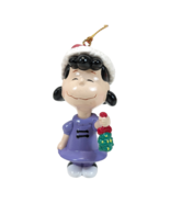 Peanuts Christmas Ornament Lucy Danbury Mint 1990 CHB #4 Vintage NIB Snoopy - $19.39