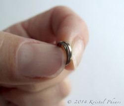 Extra Tiny Titanium or Niobium Reverse hoop earrings - hypoallergenic unisex - $9.00