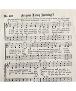 1883 Gospel Hymn Is Your Lamp Burning Sheet Music Victorian Religious AD... - $27.15 CAD