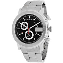 Gucci Men&#39;s 101 Series Black Dial Watch - YA101309 - £823.16 GBP