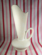 Amazing Mid Century Modern China Craft Splatterware Pottery Ewer Vase C-414 USA - £23.57 GBP