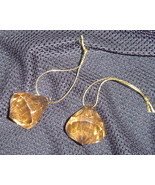 Acrylic Gold colored tear drops set of 8 New - £6.31 GBP