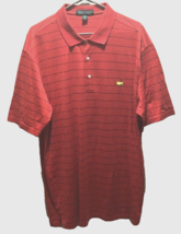 $9.99 Masters Amen Corner Red Stripes Golf Augusta Pima Cotton Polo Shirt XL - £7.42 GBP