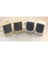 2 Sets of Vintage computer speakers - 3M and Unbranded - Lot of 4 Speakers - $12.89 CAD
