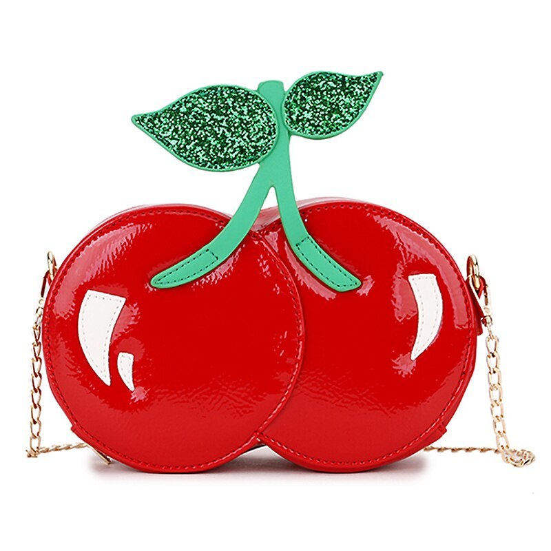 Primary image for Fresh Cherry Shape Chain Shoulder Bag for Women Novelty Purses and Handbags Girl