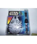 Vintage Star Wars Collectors Timepiece VADER Watch Millennium Falcon Sto... - $27.67