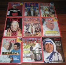 Vintage Time Magazine JOHN PAUL l &amp; ll Mother Teresa Commemorative 70s 80s Lot - £47.96 GBP