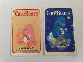 Care Bears Cheer &amp; Bedtime American Greeting Rare Vintage 1983 Decal Sti... - $14.24
