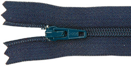 YKK Ziplon Coil Zipper 9" Navy - $6.69