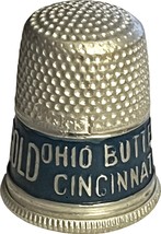 Ohio Butterine Co. Churngold Cincinnati Dairy Advertising Sewing Thimble... - £11.93 GBP