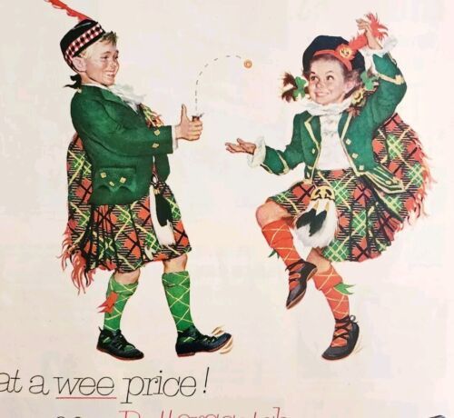 1952 Life Savers Butterscotch Candy Advertisement Scottish Kilt Children... - $39.99