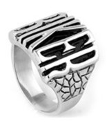 BIKER Statement Stainless Steel Motorcycle Letter Ring Sizes 9,11, 12,13,15 - £13.03 GBP