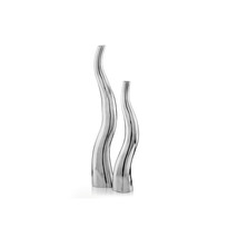 HomeRoots 3.5 x 6 x 32 in. Buffed Curva Tall Wiggly Vases - Set of 2 - $207.43