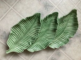 Hobby Lobby Wilshire Glam Collection Three Leaf Shaped Serving Tray Divided - $36.10