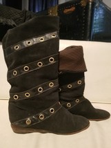 Vintage 1979 Town &amp; And Country Suede Leather Boots Pirate Punk Renaissa... - $11,966.87 MXN