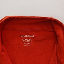 Saddlebred Comfort Flex Men's Red Cotton Blend Pullover Shirt Long Sleeve Sz XL image 4