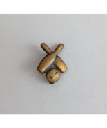 Vintage Bowling Pins &amp; Bowling Ball Gold Tone Lapel Hat Pin - $8.25