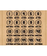 Retired Yankees Pinstripe Jersey Design Vinyl Sticker Decal Mantle, DiMa... - £23.69 GBP