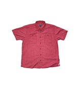 Patagonia Shirt Mens Large Micro Medusa Adzuki Red Back Step Button Shor... - $19.00