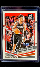 2023 2023-24 Donruss #97 Anfernee Simons Portland Trail Blazers Basketball Card - £0.75 GBP