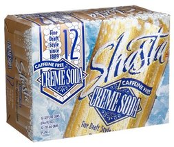 Shasta 12 Piece Pack Soda Soft Drinks, CREME SODA - €7,55 EUR