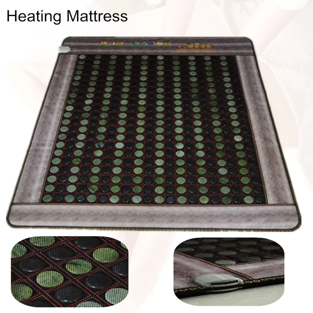 Heating jade Cushion Natural heating mattress Tourmaline Physical Therapy Mat - £305.55 GBP+