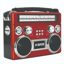 Supersonic Sc-1097Bt Retro Am/Fm/Sw 3-Band Portable Radio +Bluetooth+Flash Light - £46.65 GBP