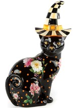 MACKENZiE-CHiLDS Black Flower Market Cat Handmade New In Original Box - £103.01 GBP