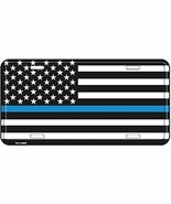 USA Thin Blue Line License Plate - $9.40 CAD