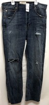 NWT Current Elliott Heritage Fit Borrego Destroy Distressed Blue Jeans Size 33 - £53.22 GBP