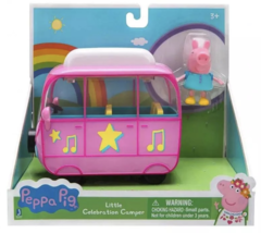 Peppa Pig Blue Little Celebration Pink Camper Toy - £22.11 GBP