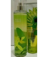 BATH &amp; BODY WORKS WHITE CITRUS ULTRA SHEA BODY CREAM &amp; BODY MIST SPRAY 8... - $43.32 CAD