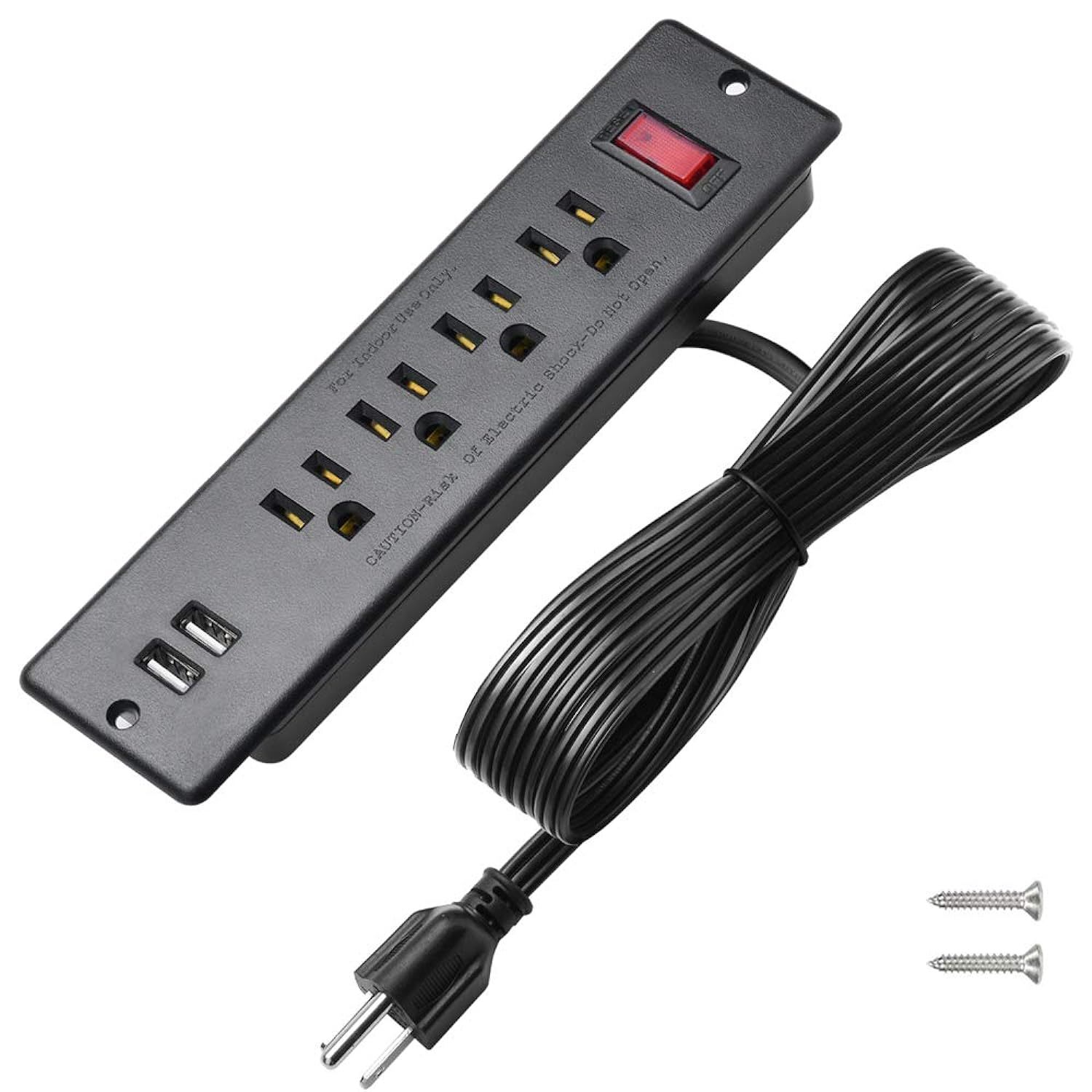 Primary image for Mountable Power Strip Recessed Power Strip With Usb 4 Outlet 2 Usb Multiple Prot