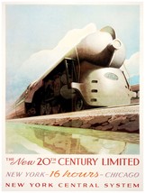 2531.20th Century New York Train Poster.Railroad Home decor interior room art - £12.94 GBP+
