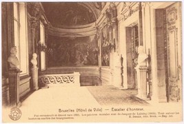 Postcard Grand Staircase City Hall Bruxelles Brussels Belgium - £3.96 GBP