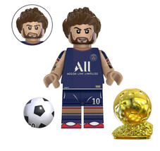 Minifigure Neymar Soccer Player World Cup V2 Custome - $7.94