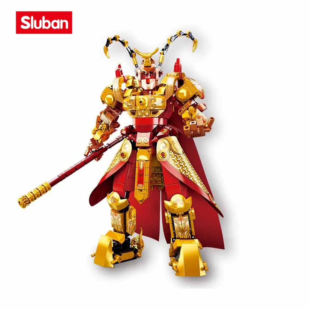 Sluban Building Block Toys Robot B0932 Sun Wukong 615PCS Bricks Mechanical Armor - £48.18 GBP