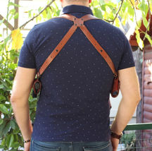Fits Springfield Micro Compact 1911 45 ACP 3”BBL Leather Shoulder Holster #1155# image 5