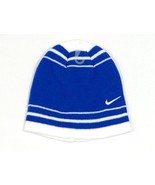 Nike Swoosh Blue &amp; White Beanie Skull Cap Youth Boy&#39;s 8-20 NWT - £14.79 GBP