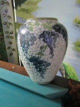 Terry Plasket Susan Gogan Salt Glazed Pottery BLUE BROWN- URN - VASE - P... - $135.99