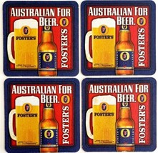 Foster&#39;s Lager Lot of 5 Coasters Vintage Brewery Bloomin Onion Collectibles C96 - £15.94 GBP