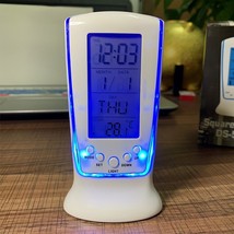 Led With Calendar Thermometer Backlight Electronic Alarm Clock Digital Time - £9.35 GBP