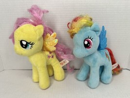 Ty 2015 My Little Pony Sparkle Fluttershy Rainbow Dash 7&quot; Stuffed Plush Lot of 2 - £9.57 GBP