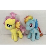 Ty 2015 My Little Pony Sparkle Fluttershy Rainbow Dash 7&quot; Stuffed Plush ... - £9.60 GBP