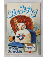 1981 TORONTO BLUE JAYS MLB BASEBALL SCHEDULE VINTAGE RETRO SPORTS MEMORA... - £14.93 GBP