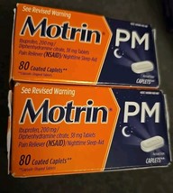 2 Boxes Motrin PM Caplets, 200 mg Ibuprofen &amp; 38 mg Sleep Aid, 80 ct (BN5) - $28.87