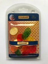 CHAMP FLUORESCENT NEON GOLF BALL MARKERS. PACK OF 12. - $68.03 MXN